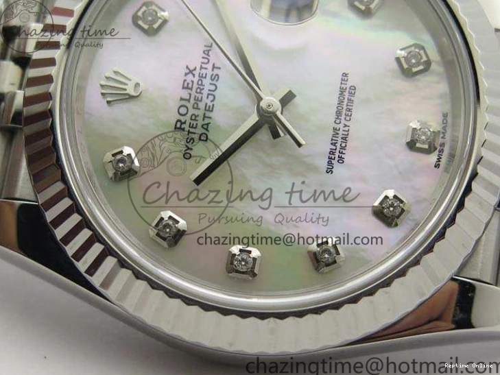 0206 DateJust 228238 SS Noob 1:1 Best Edition MOP Dial Diamond On Jubilee Bracelet A WeatherProof 3496